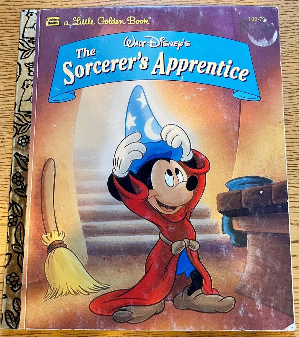 The Sorcerer's Apprentice | Vintage 1994 Little Golden Book | Classic Disney Sto